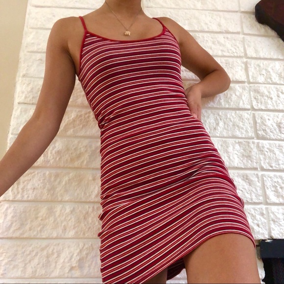 Brandy melville red striped dress Clearance